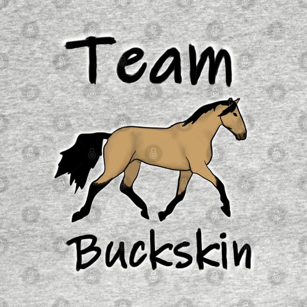 Team Buckskin horse by RedHeadAmazona